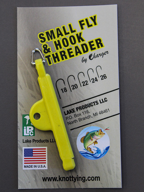 Fishermans 3-in-1 Knot Tying Tool & Small Fly Threader - Lake
