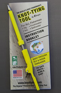 Fishermans 3-in-1 Knot Tying Tool & Small Fly Threader - Lake Products LLC