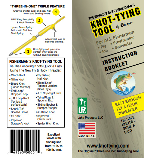 Knot-Tying Instruction Booklet - Lake Products LLC